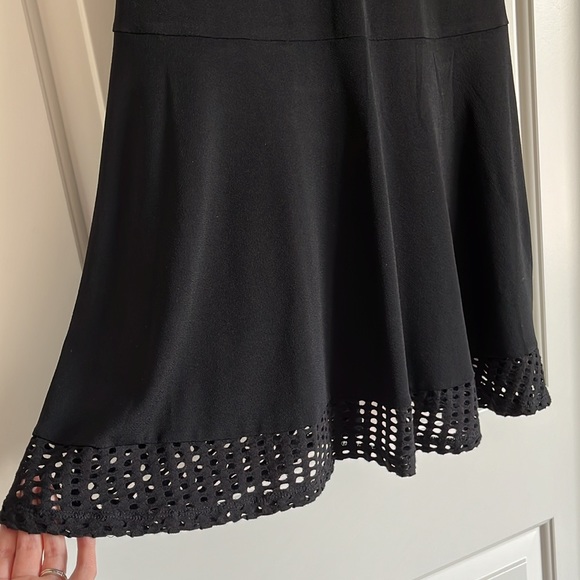 Michael Kors Black Mesh Combo Dress - Picture 4 of 7